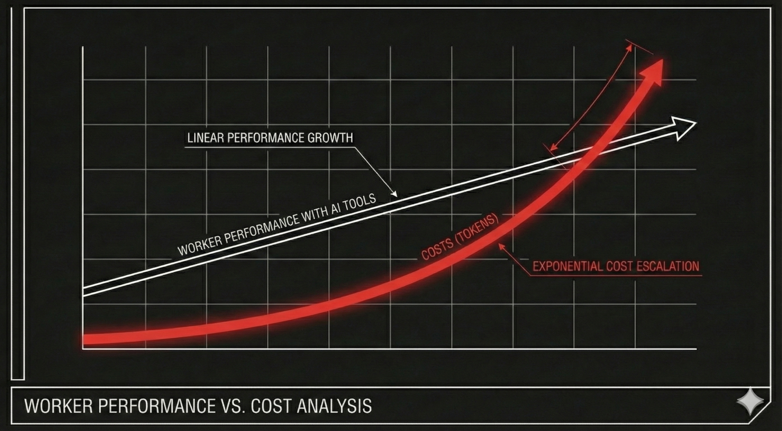 Wykres analizy kosztów względem wydajności pracownika